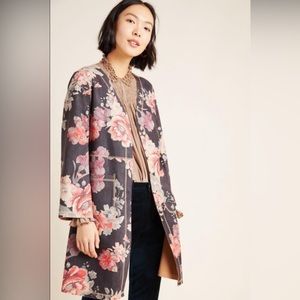 Anthropologie - Solitaire Emilie Sueded Kimono Floral Jacket - Size M